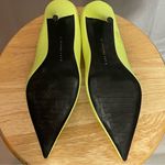 ZARA  Neon Yellow Fabric With Subtle Shimmer Pumps Size 40 Photo 6