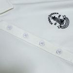 Tommy Bahama White Pique Navy Blue Pineapple Embroidered Short Sleeve Polo Large Photo 6