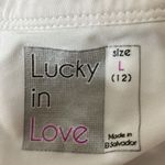 lucky in love  ~ Spaced Out Limitless Pleated Scallop Skirt size Large Photo 4