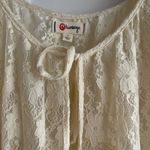 Olsenboye Cream Lace Blouse Photo 6