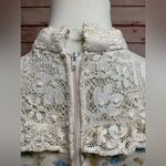 Vintage Floral High Neck Crochet Long Sleeve Prairie Dress Photo 14