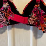 No Boundaries  36B Push Up Bra Pink Orange Tropical Floral Lace NWT Photo 5
