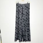Alice + Olivia Womens Ankle Pants Wide Leg Floral Lace Overlay Black Size 4 Photo 1