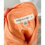 Vintage 100% Orange Linen Top Photo 1