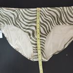 Green and Tan Swim Bottom NWT Medium Green Stripe Andie Swim Bikini Bottom Photo 5