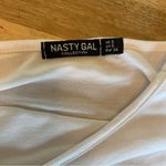 Nasty Gal White Ruffle Strappy Square Neck Bodysuit 2 Photo 5
