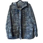 Lucky Brand  Camo Print Hooded Utility Jacket Women's Size Large/G Photo 0