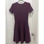 Sandro  Montaigne Red Bordeaux Bead Embellished Studded Sweater Knit Dress 36 XS Photo 10