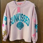 Simply Southern  Pink Sweatshirt with Blue Accents Photo 0