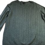 Talbots  Woman Cable Knit‎ Sweater Women's Plus Size 2X Green Cotton, Nylon, Wool Photo 4