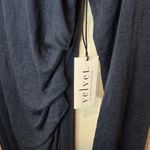 Velvet Tees Velvet‎ Graham & Spencer NWT Navy Long Sleeve Ruched Sheath Dress Bodycon Size L Photo 2