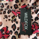 Wildfox NWT Sweat Natural Bright Coral Wild Leopard Leggings Large Photo 6