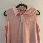 Tommy Bahama Sleeveless Polo Pink Silk Blend Top Sz L GUC *See Description* Photo 1