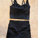 Mono B Black Athletic Shorts and Top Set Photo 1