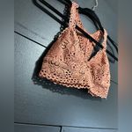 Aerie  Dusty Orange Full Lace Razor Back Bralette Women’s Bra Sz Small EUC Photo 1