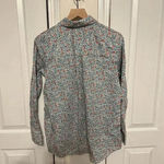 Lands' End Lands’ End Women’s Floral Cotton/Linen Blend Half Button Down Long Sleeve Size M Photo 7