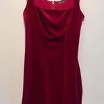 SheIn NWOT  Red Velvet Square Neck Tank Mini Dress - Small Photo 2