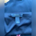 Dress Barn Vintage 90s Y2K Cowl Neck Beaded Dress Asymmetrical Floral Size 10 Black Photo 5