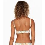 RVCA Eco On The Road Bralette Bikini Top Removable Cups Floral Purple Green XS Photo 1