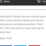 Eva bridal‎ dress light green 3329 NEW size medium lined maxi Photo 10