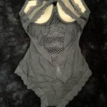 Daisy Fuentes Black Lace Cutout Bodysuit - Size Small Photo 5