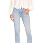 Mother The Mid Rise Dazzler Flood Jeans in Sweet Petals Size 25 Blue Photo 0