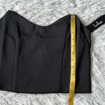 Lulus Women’s Milou Black Strapless Crop Top in black size Medium Photo 7
