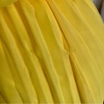 Meghan LA Yellow  Fabulous Wild Orchid Pleat Jumpsuit Size L Photo 11