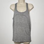 Lululemon Swiftly Tech Racerback Tank Top 2.0 Hip Length - Slate/White - Size 8 Photo 1
