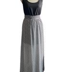 Charming Charlie So cute black and white maxi dress, black tank style top, white chiffon chevron skirt Photo 0