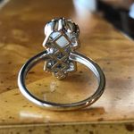 Natural Jade Sterling Silver Dragon Ring Size 8 Photo 3
