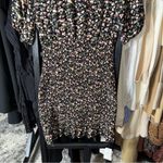 Abercrombie & Fitch Large Floral Smocked Waist Mini Dress Black Multi NWT $110 Photo 6
