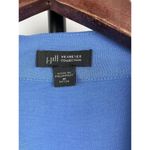 J. Jill Cardigan Wearever Rayon Jersey Stretch Open Front Long Sleeve Blue Sz MP Photo 3