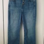 High Waist Cropped Mom Jeans 👖 Blue Size 28 Photo 3