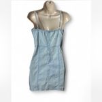 36.5 Floral Embroidered Lace Up‎ Mini Dress Photo 2