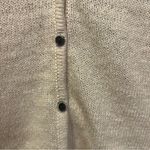Lucky Brand Cream Crochet Knit Linen blend V neck Cardigan size large Photo 1