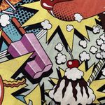 Fun Comic Book Pop Sleeveless Fit & Flare Retro Above Knee Dress Women’s S White Photo 9