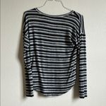 American Eagle  AE | Soft & Sexy Striped Plush V-Neck Sweater Top Photo 2