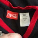 Coca cola large crewneck tee‎ shirt Black Photo 2