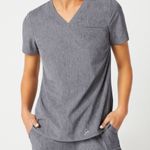 Jaanuu NEW  heather grey scrub top Photo 0