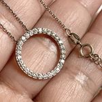 Sterling Silver RSE ROBERT SEEMAN CZ Cubic Zirconia Pave Pendant 16” Photo 4