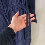 Universal Threads Universal Thread Long Sleeve Navy Blue Midi Shirt Dress Medium Photo 6