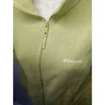 Columbia  Women Lg Lime Green Vest Zip up 2 side pockets 2 inside pockets Vintage Photo 2