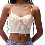 PacSun Satin Tie Front Tank Top Photo 0