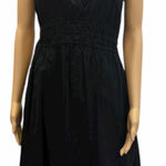 Converse  One Star Black Cotton Sleeveless V Neck Dress Womens Medium Photo 0