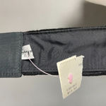 Deadstock Beaded Belt Vintage Women Black Structured Wide Hook and Loop Fancy Photo 4