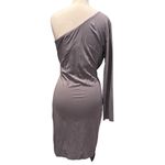 PRETTYGARDEN New Pretty Garden One shoulder Grey Bodycon Mini Dress Size XL Photo 4