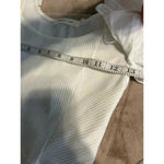 Mustard Seed   Ribbed Cropped Top Size Small White Ruffle Sleeve Feminine NWT Photo 4