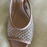ZARA  Rhinestone Kitten Heels Beige 38 Photo 1
