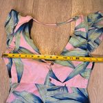 VICI ‎ maxi floral pink and blue flowy maxi dress tropical flutter sleeves size s Photo 7